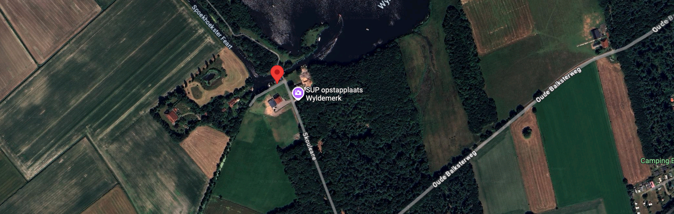 Brede kaartje van de locatie